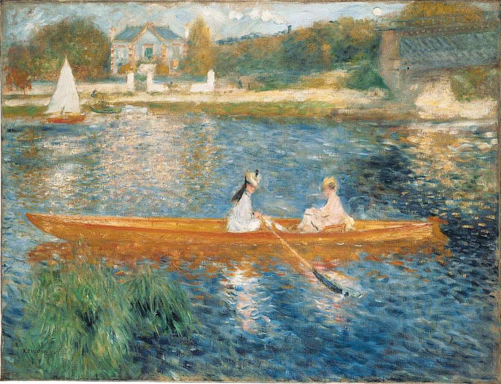 London National Gallery Top 20 17 Pierre-Auguste Renoir - Boating On the  Seine